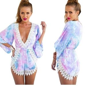 NWOT Rainbow Romper 💕