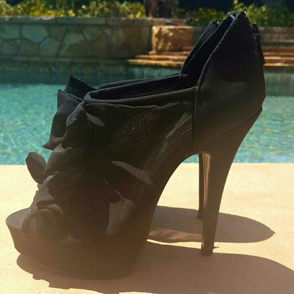 Peep-Toe Platform Heels