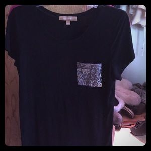 Sequin pocket shirt