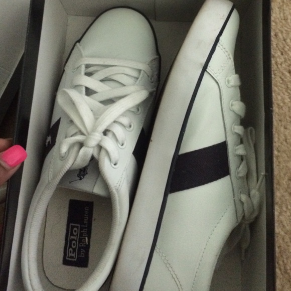 White Giles Ralph Lauern Sneakers - Picture 2 of 3