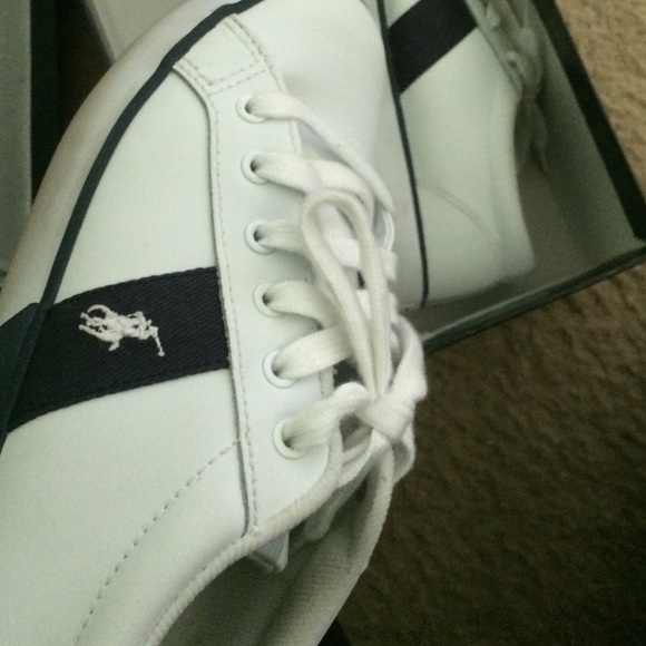 White Giles Ralph Lauern Sneakers - Picture 3 of 3