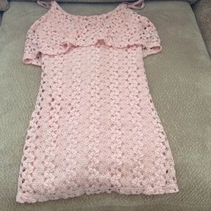 Pink laced dress