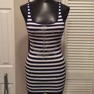 ⚓️Custom nautical rhinestone tank top⚓️