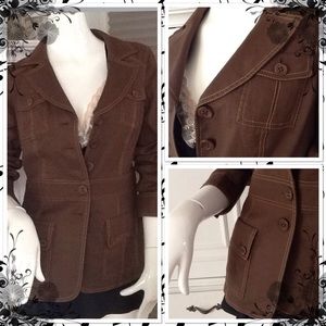 Cute Stretch Linen Safari Jacket!!