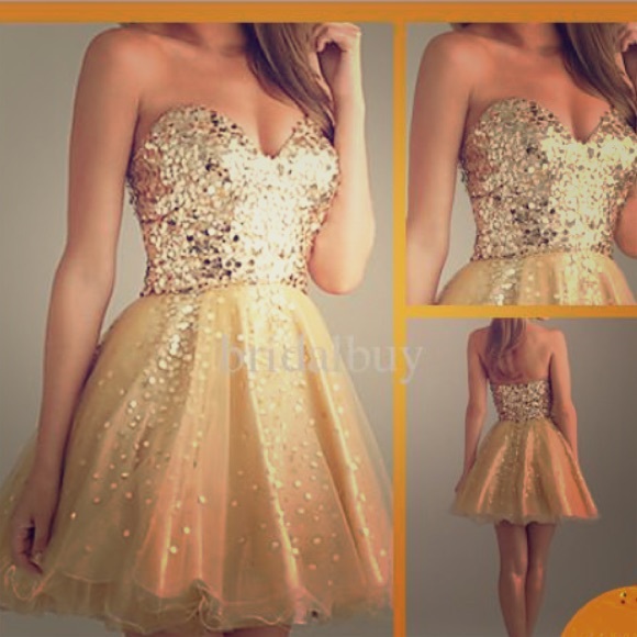 Gold dress