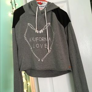 Kylie & Kendall crop hoodie