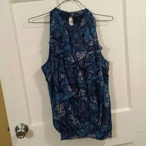Paisley print sleeveless top