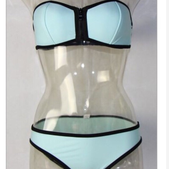 FLASH SALE!!!☀️ Strapless Zipper Bikini - Picture 2 of 4