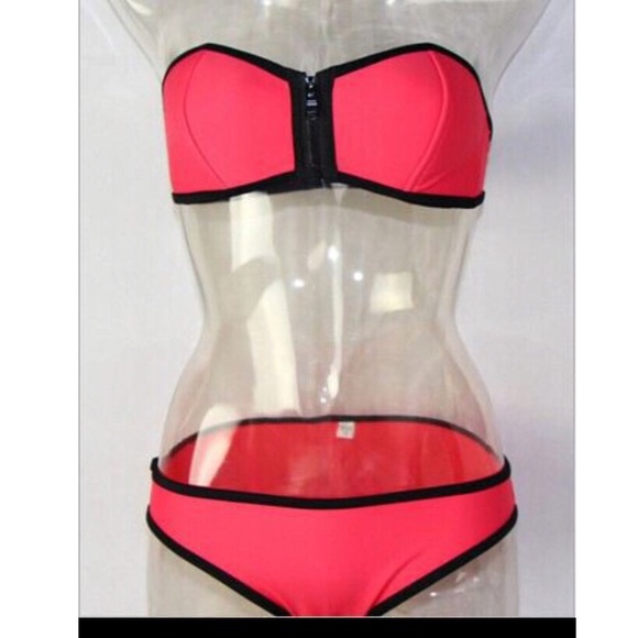 FLASH SALE!!!☀️ Strapless Zipper Bikini - Picture 3 of 4