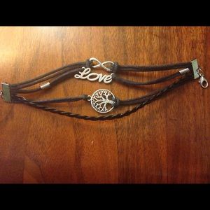 Love, infinity, tree bracelet