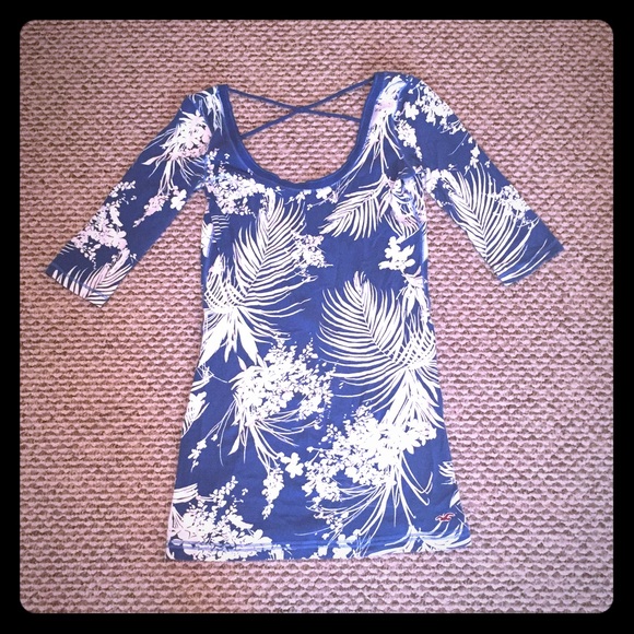 Hawaiian Open Back Dress