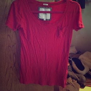Red a&f top