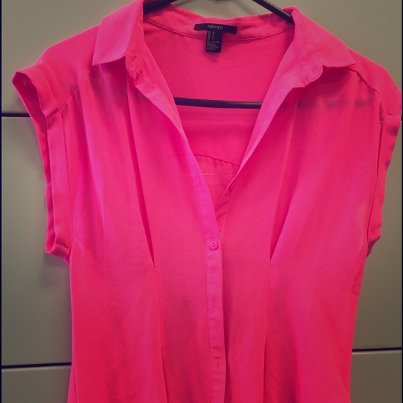 Pink chiffon top