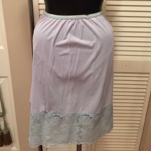 Vintage vanity fair size Small blue slip.