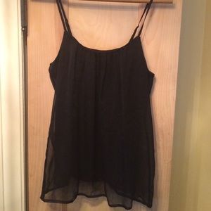 Black tank top