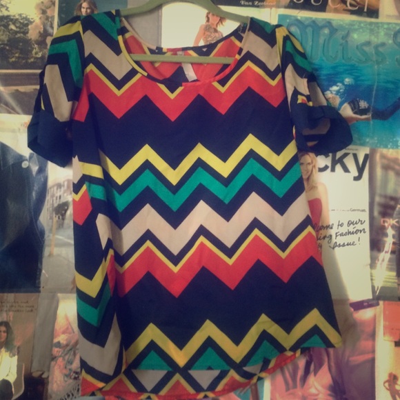 Chevron print blouse - Picture 1 of 1