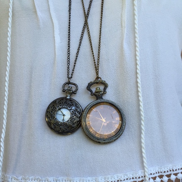 Antique pocket watch necklaces