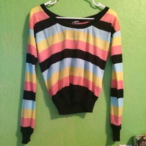 Multicolor Crew Neck Sweater