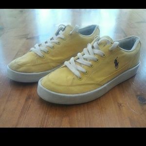 Yellow Ralph Lauren Polo Canvas Sneakers