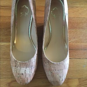 C wonder cork wedges in size 9