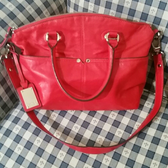Red Tigananello Shoulder Handbag