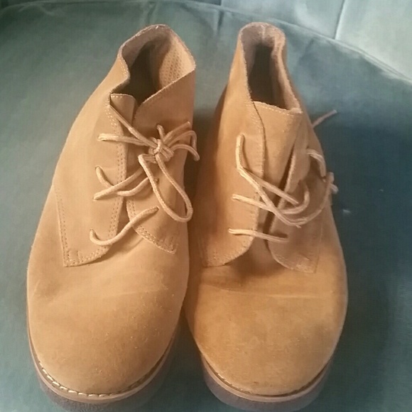 Vintage suede oxford style shoes