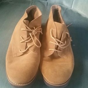Vintage suede oxford style shoes