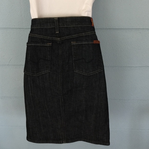 7 for all man kind denim skirt size 26 - Picture 3 of 3
