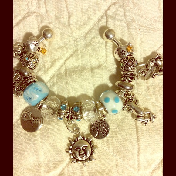 A one of a kind.  Blue Frog Prince bracelet!