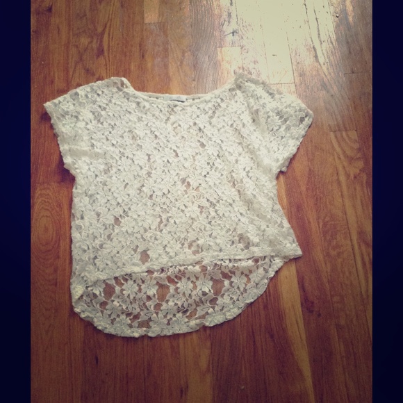 White lace top