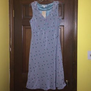 100% pure silk blue dress