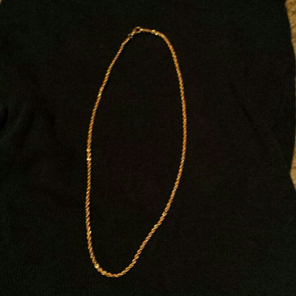 Real gold chain necklace