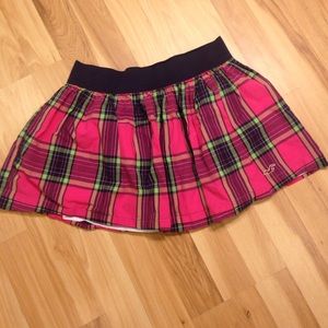 Plaid print Hollister mini skirt