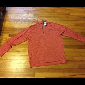 Under Armour Heat Gear. Long sleeved. Partial zip.