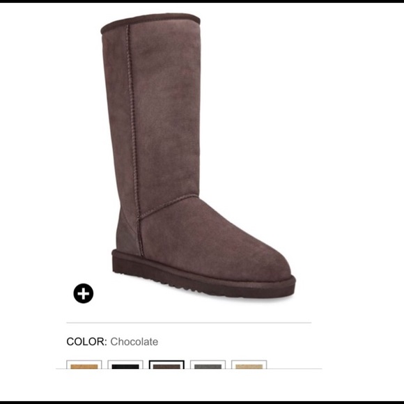 Tall chocolate brown ugh boots size 7.5