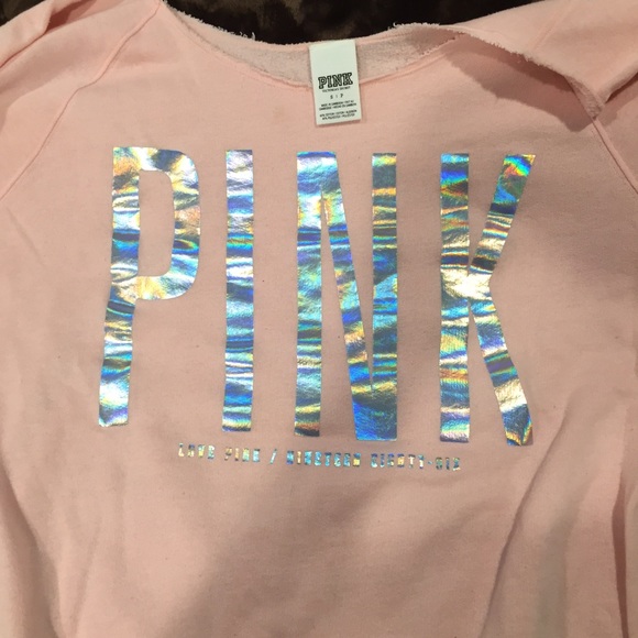 PINK off the shoulder sweater