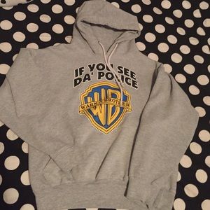 "If you see the police warn a brother" hoodie