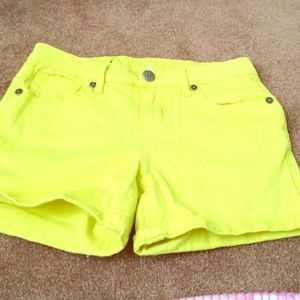 Yellow shorts