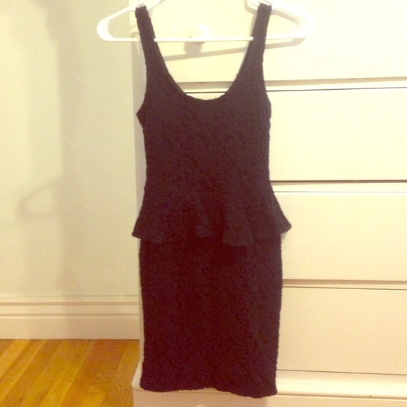 Black lace dress