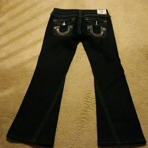 True religion jeans with rhinestones