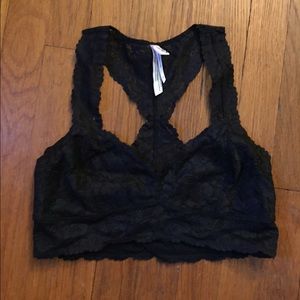 Free People Black Bralette