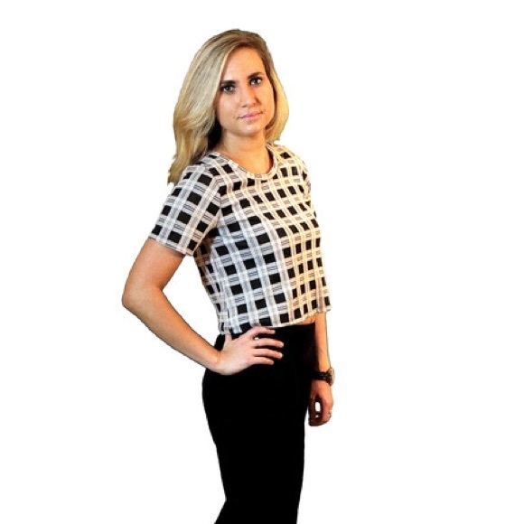 Plaid crop top.