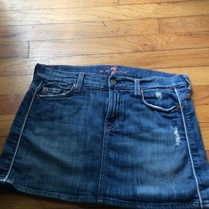 7 for all mankind Jean skirt