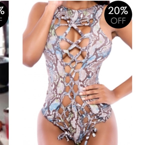 Cut out one-piece swimsuit