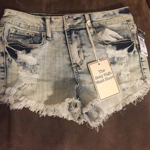 High waist shorts