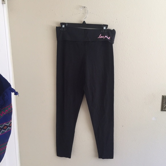 PINK Black Yoga Pants