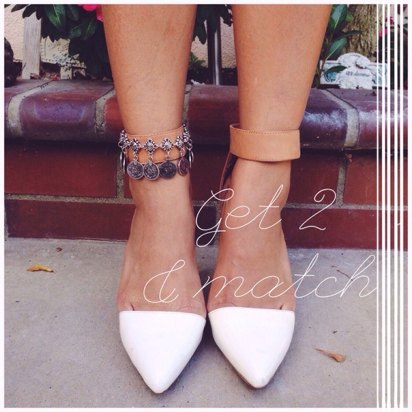 Coin anklet or bracelet- very boho chic!