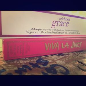 Juicy couture and Philosophy perfumes