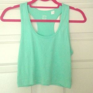 Teal Crop Top