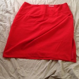 New York and Company Orange Pencil Skirt